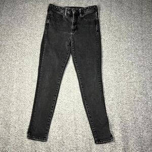 American Eagle Jeans Women's Size 4S Black Super High-Rise Jegging 26" Inseam